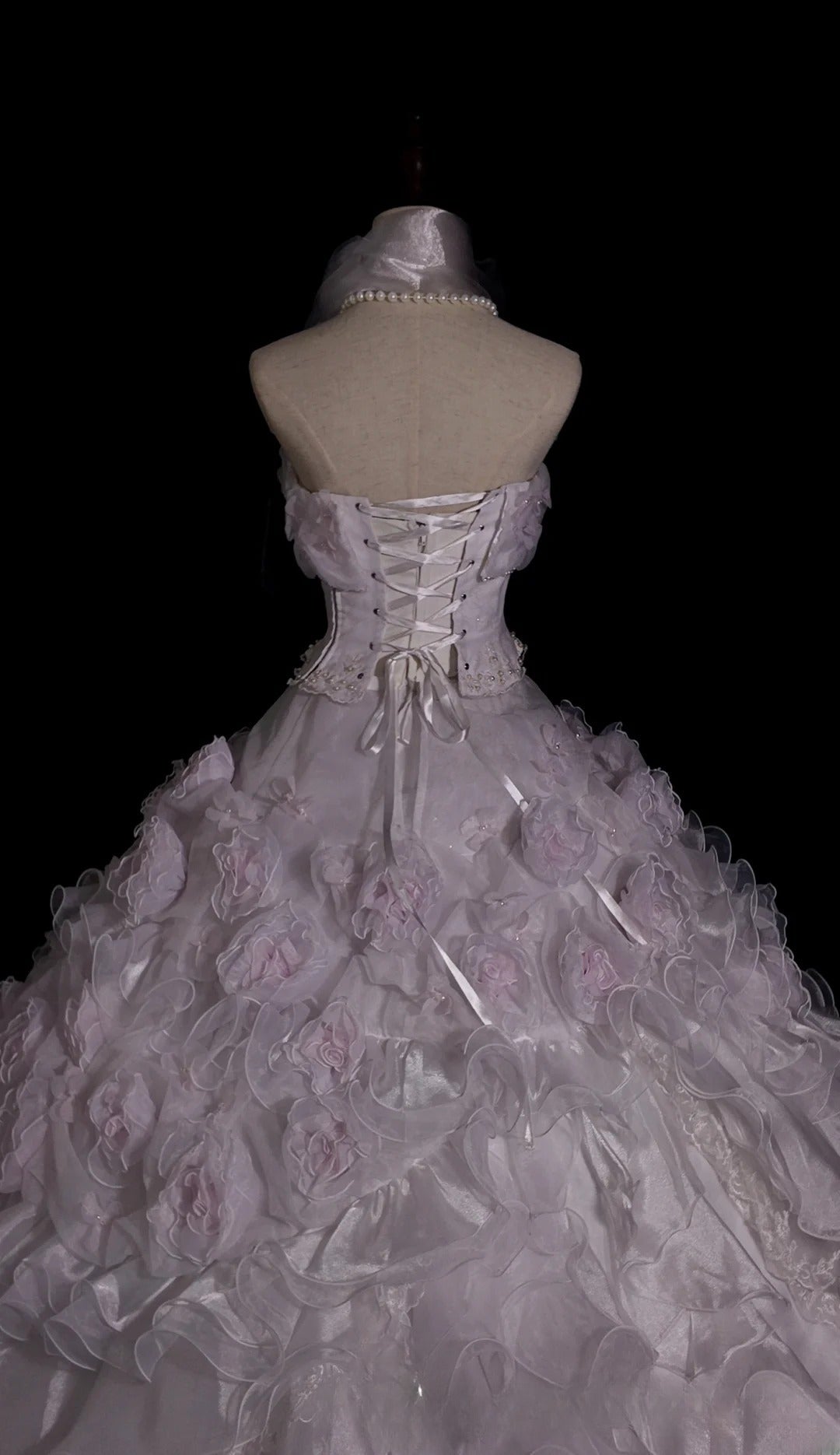 Sweet 16 Dress Pink Strapless Sleeveless Ball Gown With Flowers Sweet Sixteen Dress RB9945