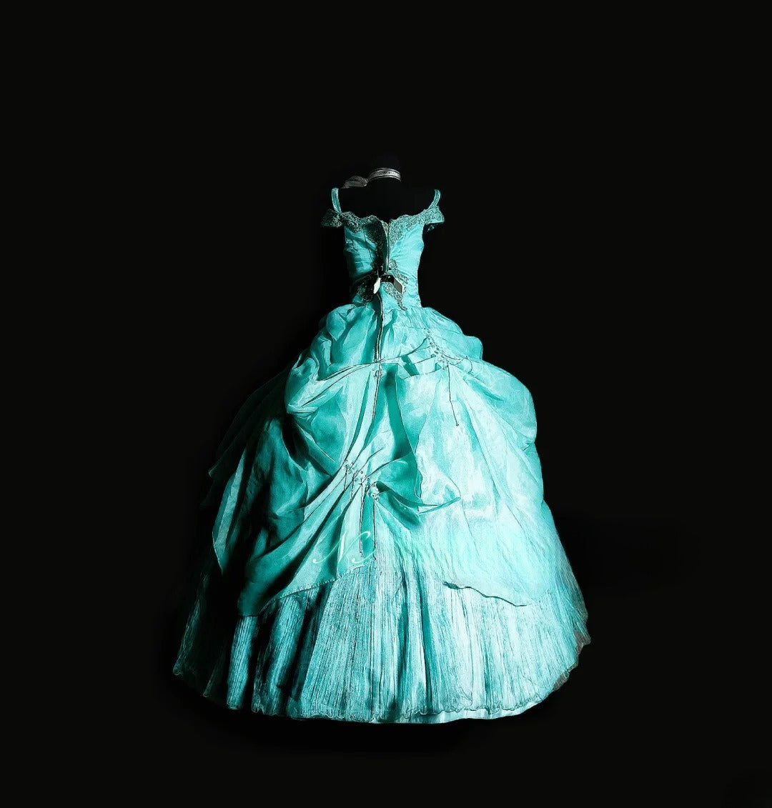 Cute Ball Gown Straps Blue Tulle Long Quinceañera Dress Moda 2000 15 Quinceanera Dresses Ideas Sweet 16 Outfits RB7130
