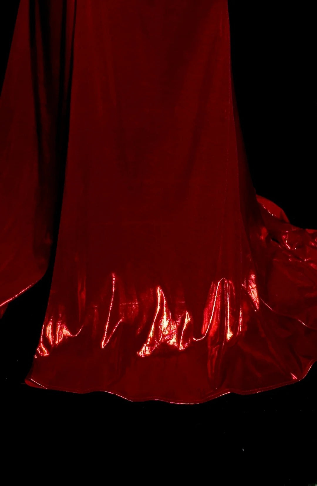 Red Prom Dress Inspo Mermaid V Neck Satin With Slit Modest Long Formal Party Gown RB9946