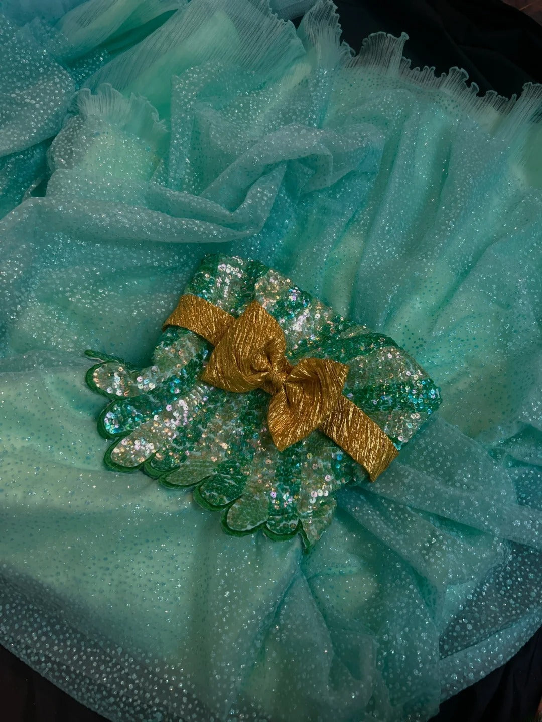 Prinzessinnen Ballkleid Trägerlos Grün Tüll Lang Mit Perlen Sweet 16 Kleider Siebzehn Quince Kleid RB3596