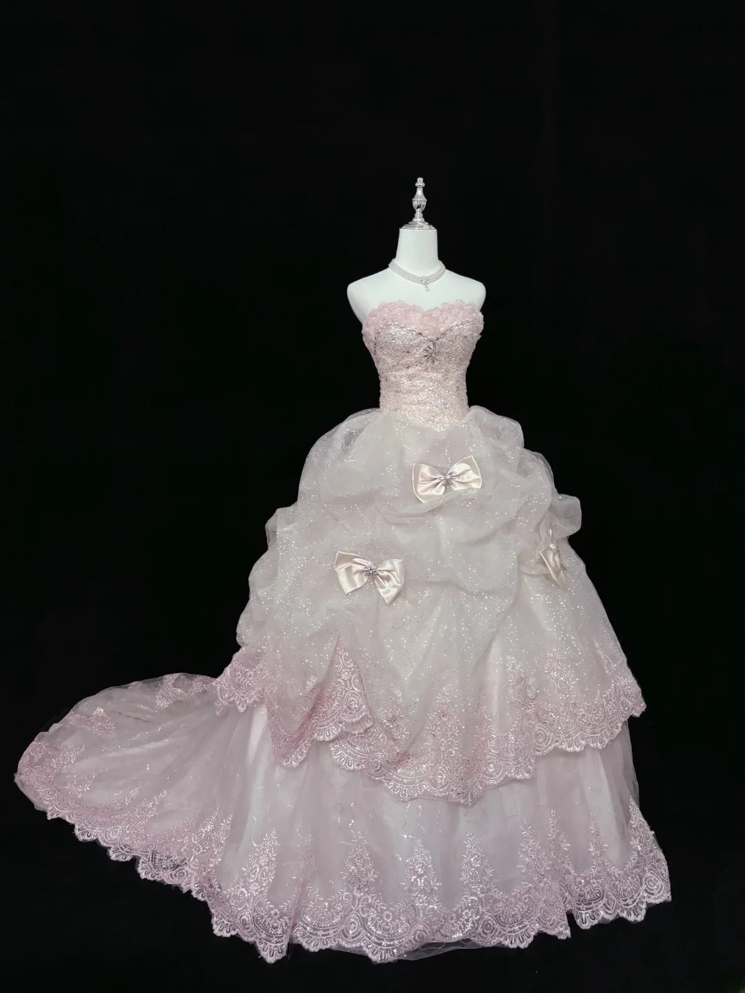 Cute Ball Gown Sweetheart Pink With Appliqued Long Quince Dress Voluminous Sweet 16 Sweet Sixteen Outfits Vestido de 15 RB7541