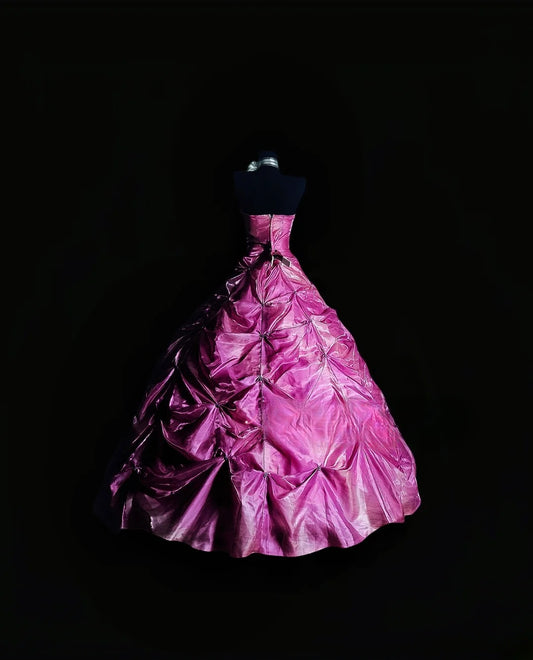 Modest Ball Gown Sweetheart Taffeta Long Quinceañera Dress Moda 2000 15 Quinceanera Dresses Ideas Sweet 16 Outfits RB7146