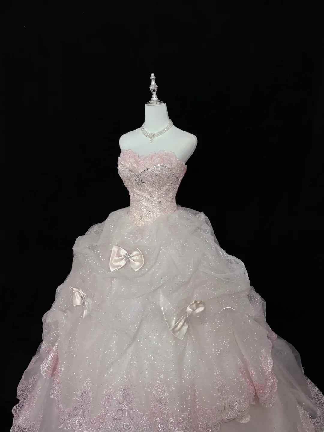 Cute Ball Gown Sweetheart Pink With Appliqued Long Quince Dress Voluminous Sweet 16 Sweet Sixteen Outfits Vestido de 15 RB7541