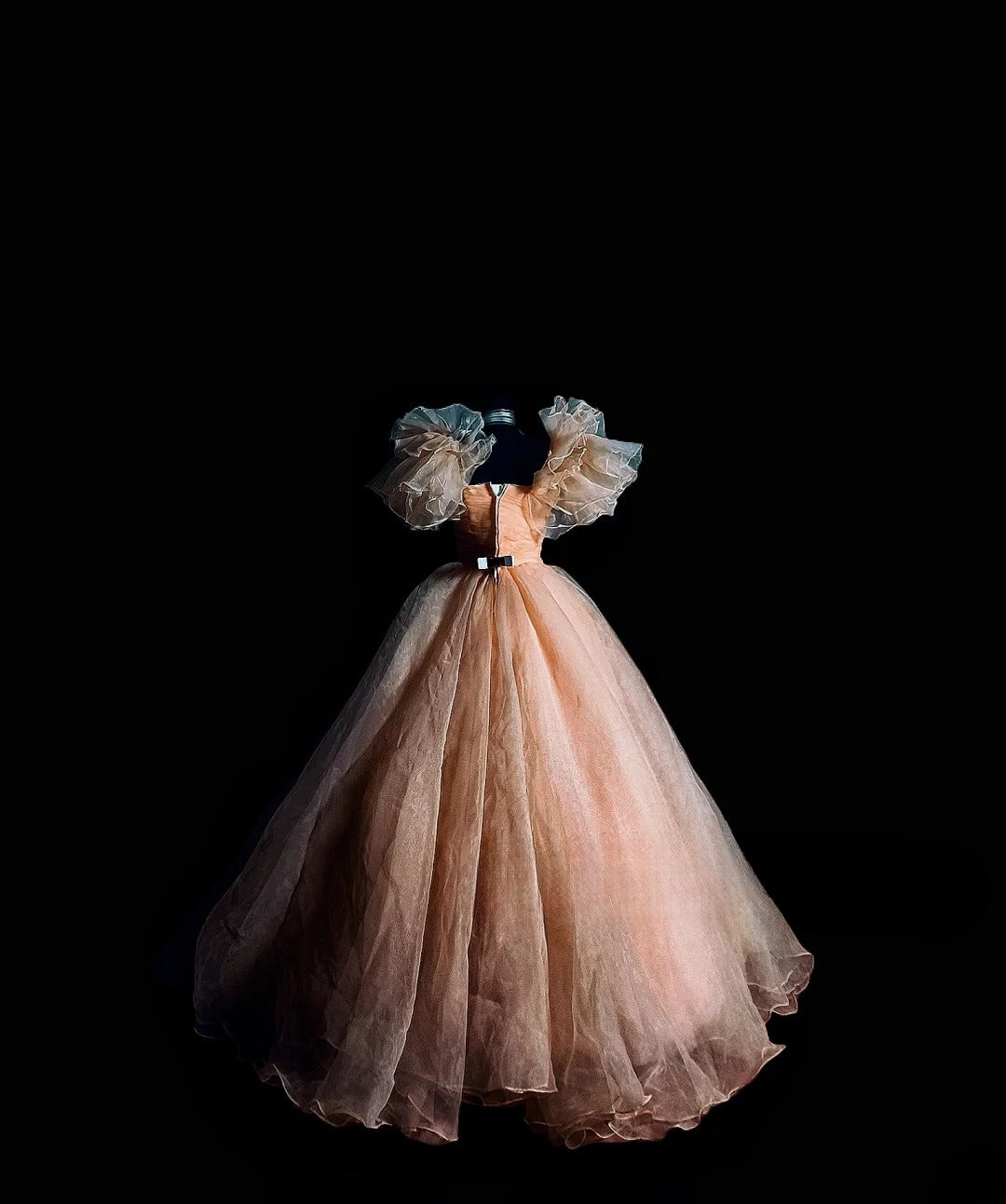 Charming Ball Gown Pink Organza Quinceanera Dresses With 3D Flowers For Sweet 15 Anos Celebration Birthday Formal Gown RB8829