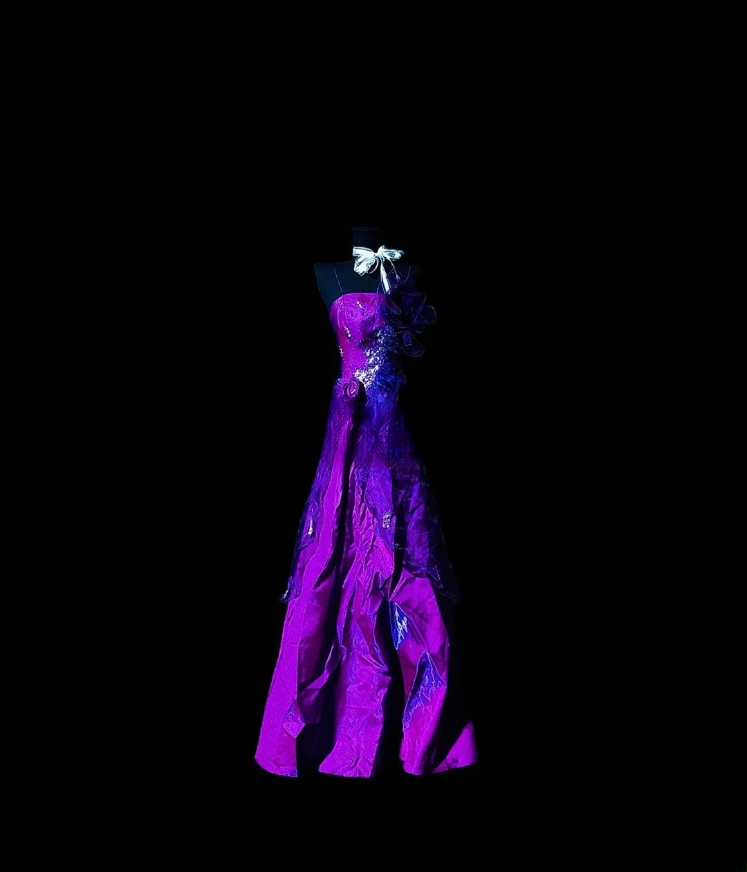 Beautiful A Line Spaghetti Strap Grape Satin Long Prom Dress Formal Dress Party Dresses RB7148