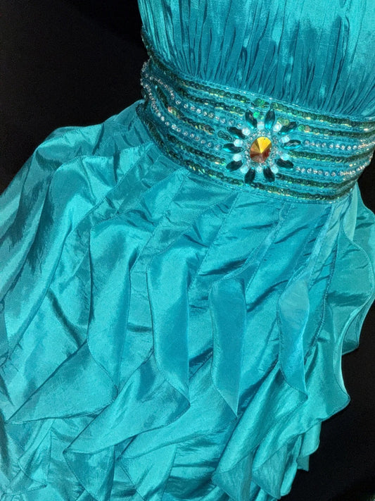 Vintage Etui Trägerloses Blaues Taftkleid 80er Matric Minikleid Abschlussball Homecoming Kleider Kurze Senior Geburtstag Homecoming Outfits RB3608