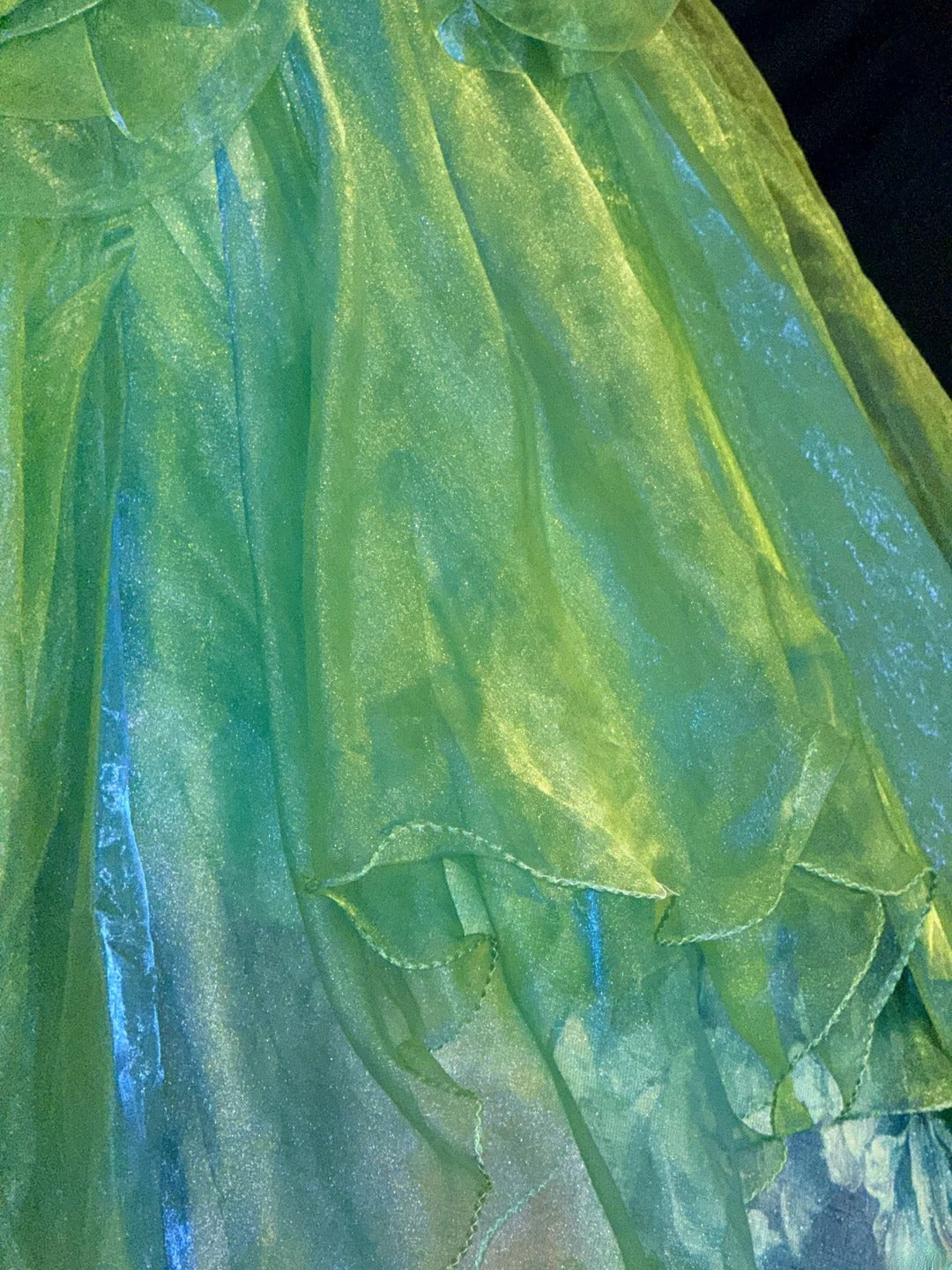 Prinzessin Ballkleid Trägerlos Grün Tüll Lang Mit 3D-Blumen Korsett Eng Anliegend Sweet 16 Kleider Siebzehn Quince Kleid RB3609