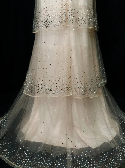 Vintage Prom Dresses A line Spaghetti Strap Pink Sequin With Beads Long Party Gown Formal Outfits RB5987