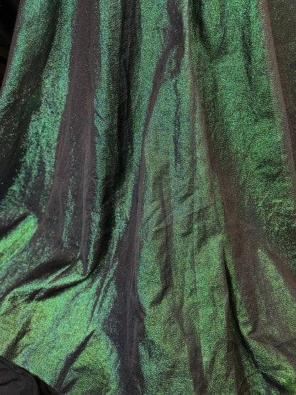Vintage 80s Prom Dresses A line One Shoulder Green Sequin Long Party Gown Formal Outfits RB5994