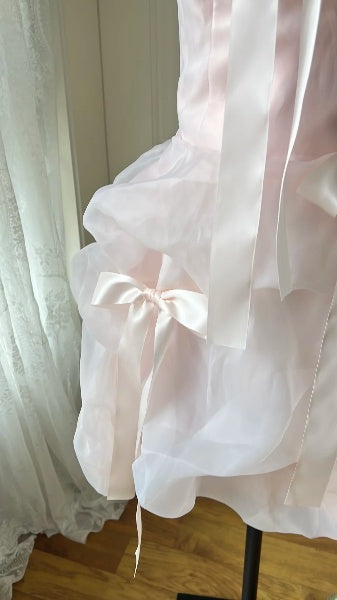 Pink Hoco Dress Ball Gown Strapless Short Homecoming 17th Birthday Party Dress RC0555