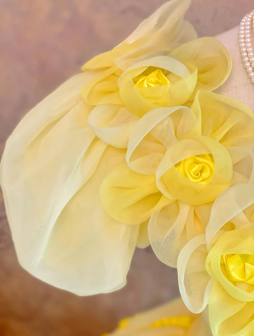 Quinceanera Dress Yellow V Neck With Flowers Floor Length Ball Gown Sweet 15 15th Birthday Gown RB9130