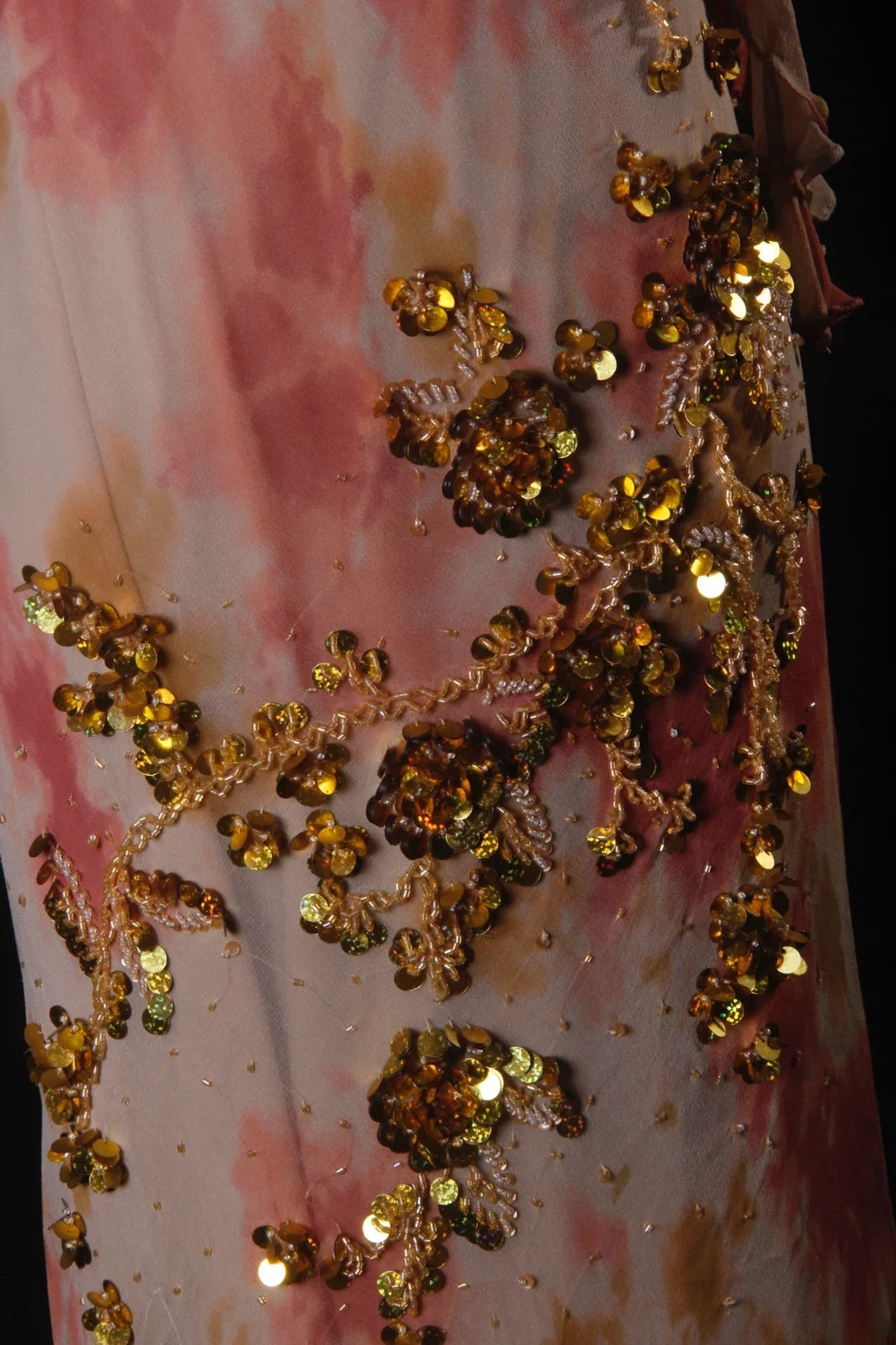 Robe de bal élégante années 50, sirène, bretelles spaghetti, mousseline ornée de perles dorées, robe de soirée longue AS206