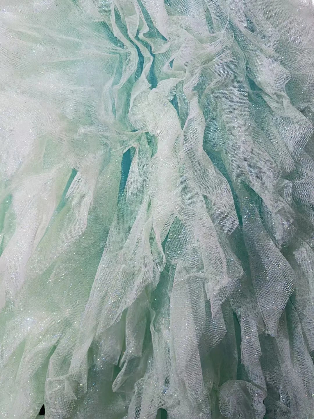 Vintage Mermaid 80s Sweetheart Green Tulle Long Prom Dress Inspiration Party For Womens Formal Dresses RB8858