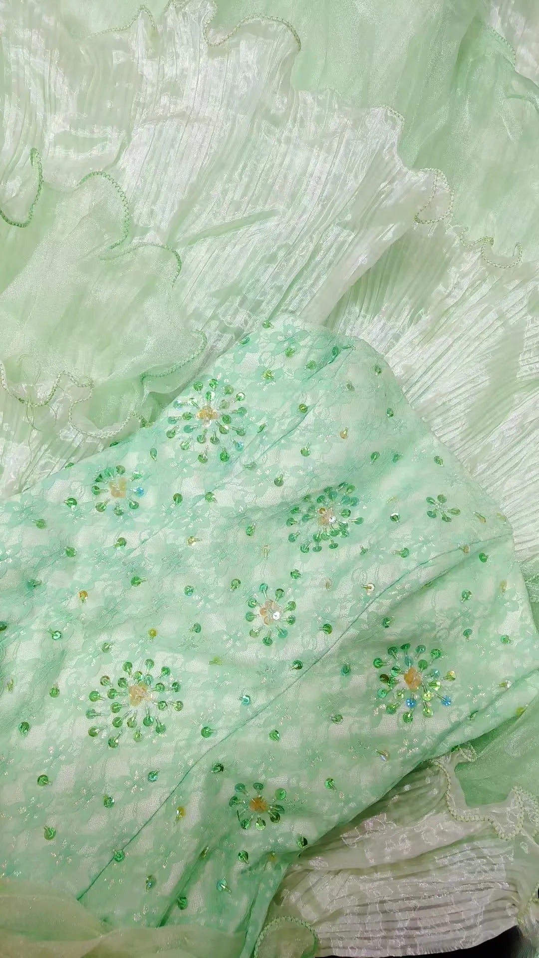 Vintage Mermaid 80s Strapless Tulle Green Long Prom Dress With Tiered Inspiration Party For Womens Formal Dresses RB8866