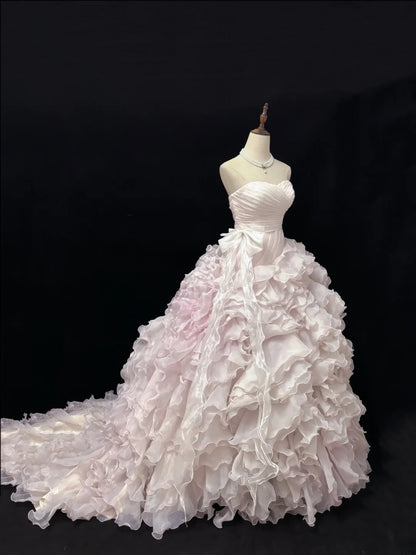 Fairytale Dream Ball Gowns Sweetheart Light Pink Poofy Long Quince Dress Voluminous Ideas Quinceanera Dresses Vestidos De 15anos RB7626