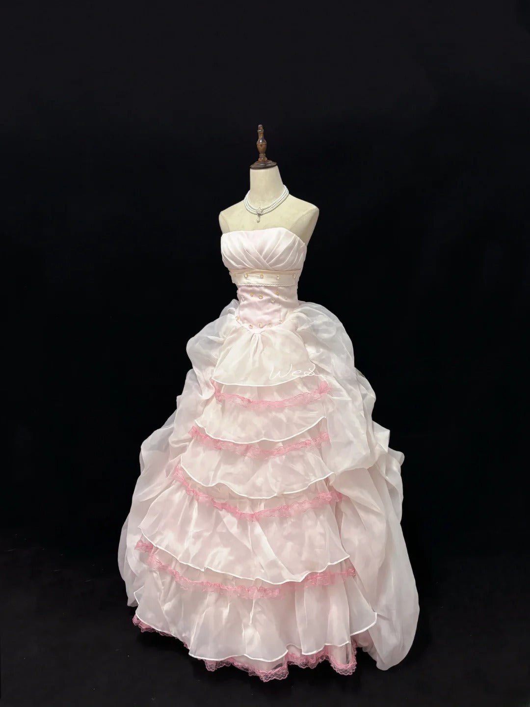 Fairytale Dream Ball Gowns Strapless Light Pink Poofy Long Quince Dress Voluminous Ideas Quinceanera Dresses Vestidos De 15anos RB7627