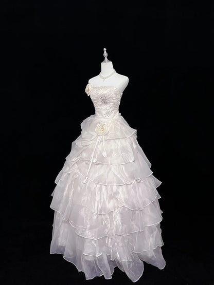 Fairytale Dream Ball Gowns Strapless Lilac Poofy Long Quince Dress Voluminous Ideas Quinceanera Dresses Vestidos De 15anos RB7628