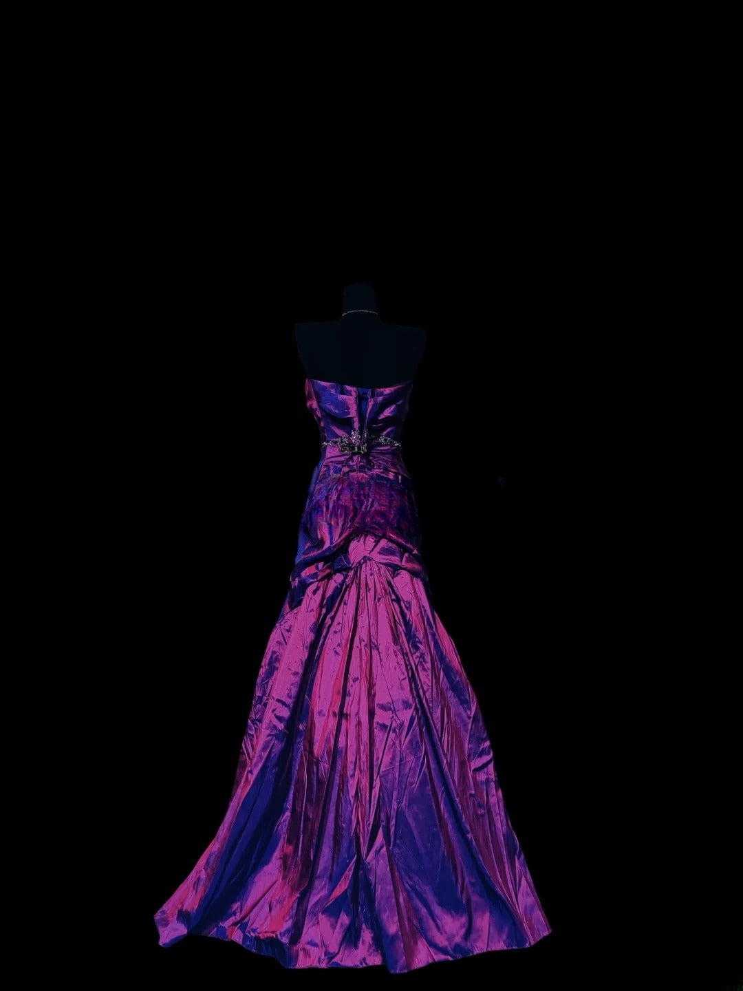 Vintage Mermaid 80s Sweetheart Purple Long Prom Dress With Ruffled Inspiration Party For Womens Formal Dresses RB8872