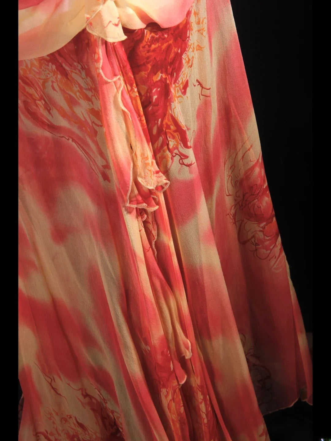 Robe de bal élégante années 1950, sirène, col en V, mousseline florale, robe de soirée longue vintage AS232