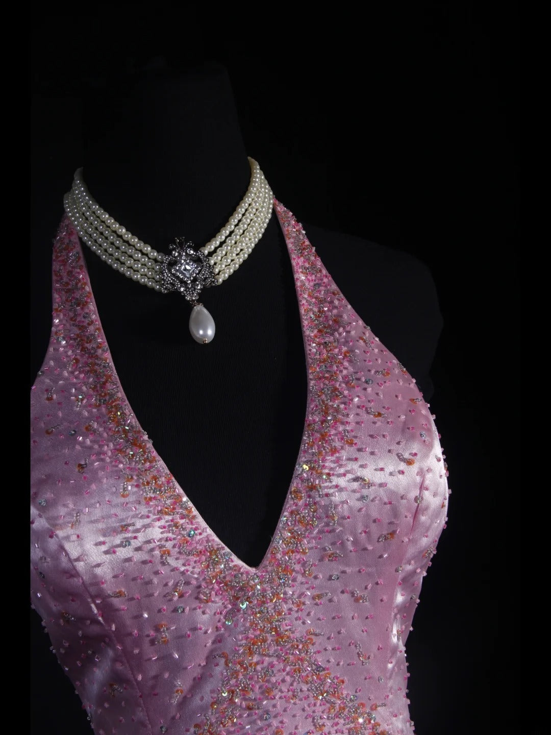 Robe de bal élégante années 1950, sirène, col en V, satin lilas, robe de soirée longue vintage AS233