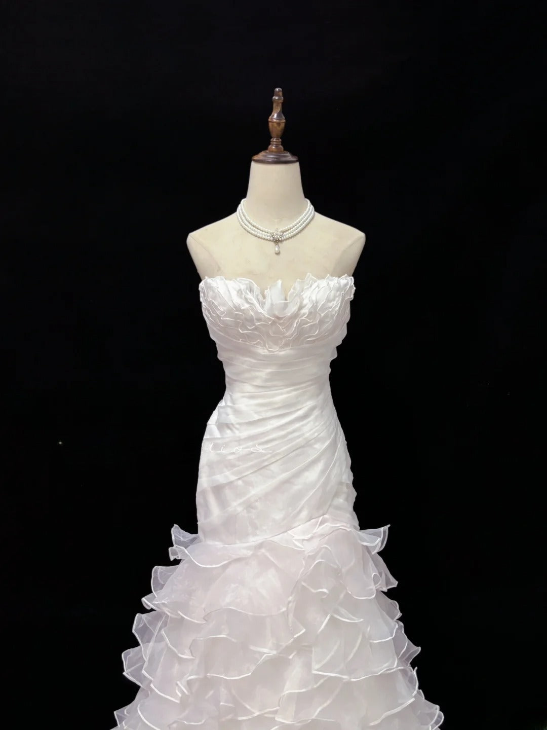 Beautiful Mermaid Sweetheart Light Pink With Tiered Layers Prom Dress Formal Outfits Evening Night Dresses RB7634
