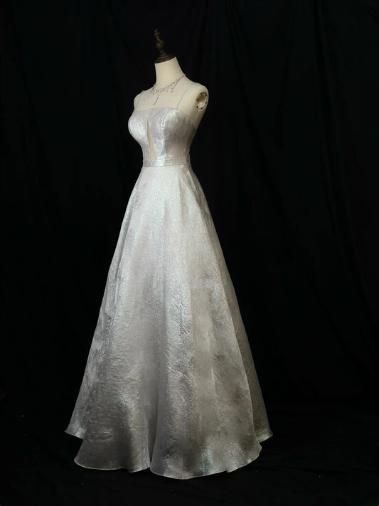 Vintage 90s Prom Dresses A Line Spaghetti Strap Sequined Long Party Gown Formal Outfits RB6094