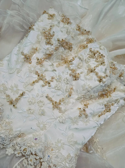 Lace White Appliques Tulle Sweet 16 Dress Ball Gown Sleeveless Sweet Sixteen Dress RC0065