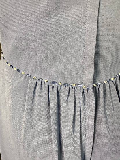 Beautiful Prom Dresses A Line Spaghetti Strap Navy Blue Chiffon With Beading Long Formal Outfits RB6103