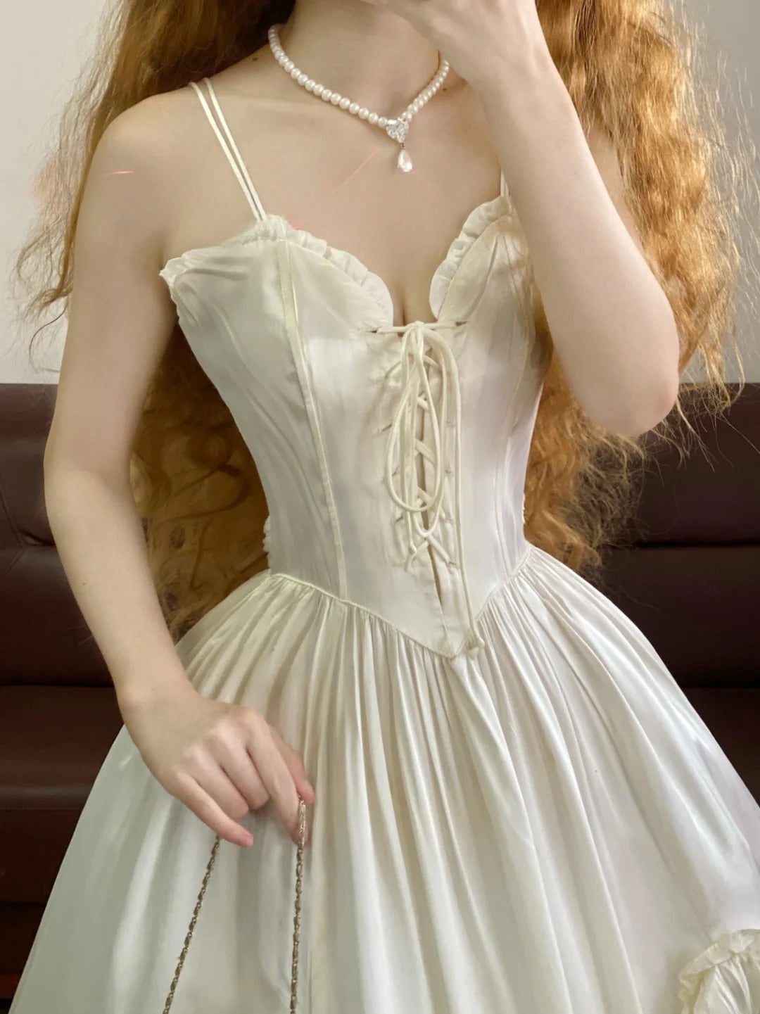 Prom Dress Elegant Spaghetti Straps White Floor Length Formal Evening Gown for Women Graduation Party RB9244