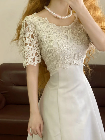 Elegant Floor Length Wedding Dress Classic White Ball Gown With Sleeves Bridal Gown for Big Day RB9246
