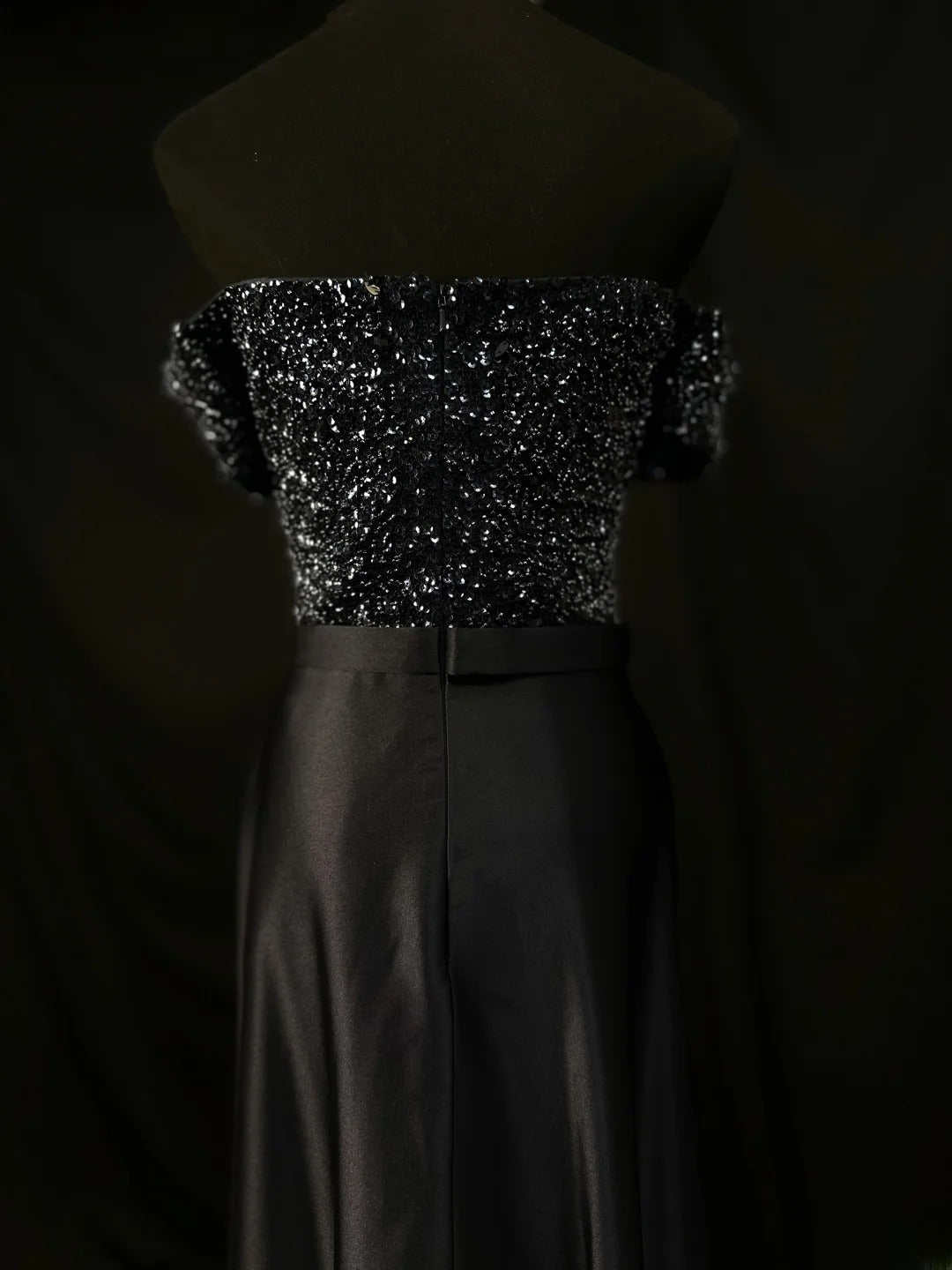 Vintage 90s Prom Dresses A line Off The Shoulder Black Satin With Cape Party Gown Formal Outfits RB6110