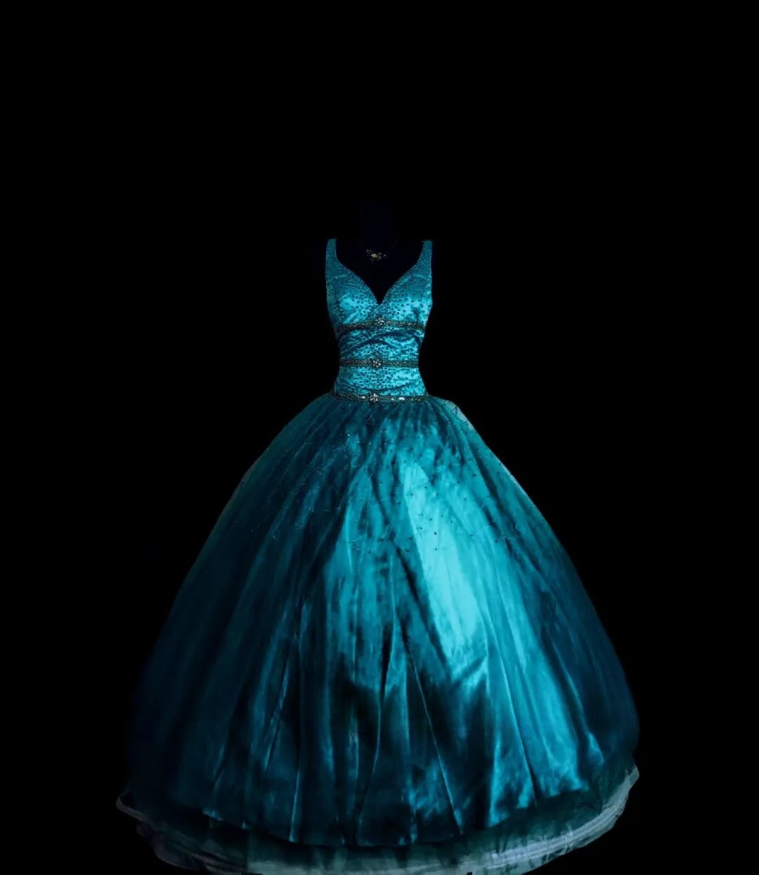 Sweet 16 Dress Blue Straps Sleeveless Ball Gown With Beading Sweet Sixteen Dress RB9992