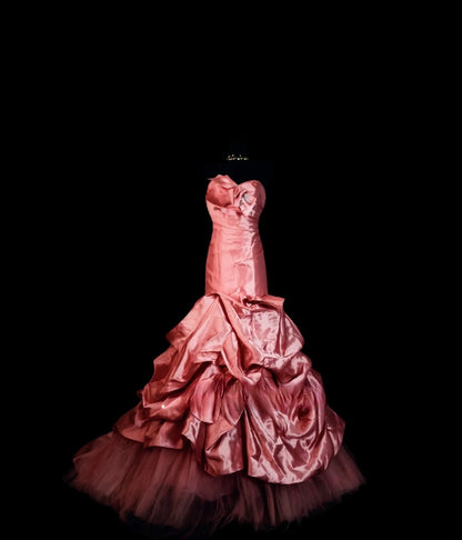 Pink Prom Dress Inspo Mermaid Sweetheart With Ruffled Modest Long Formal Party Gown RB9993