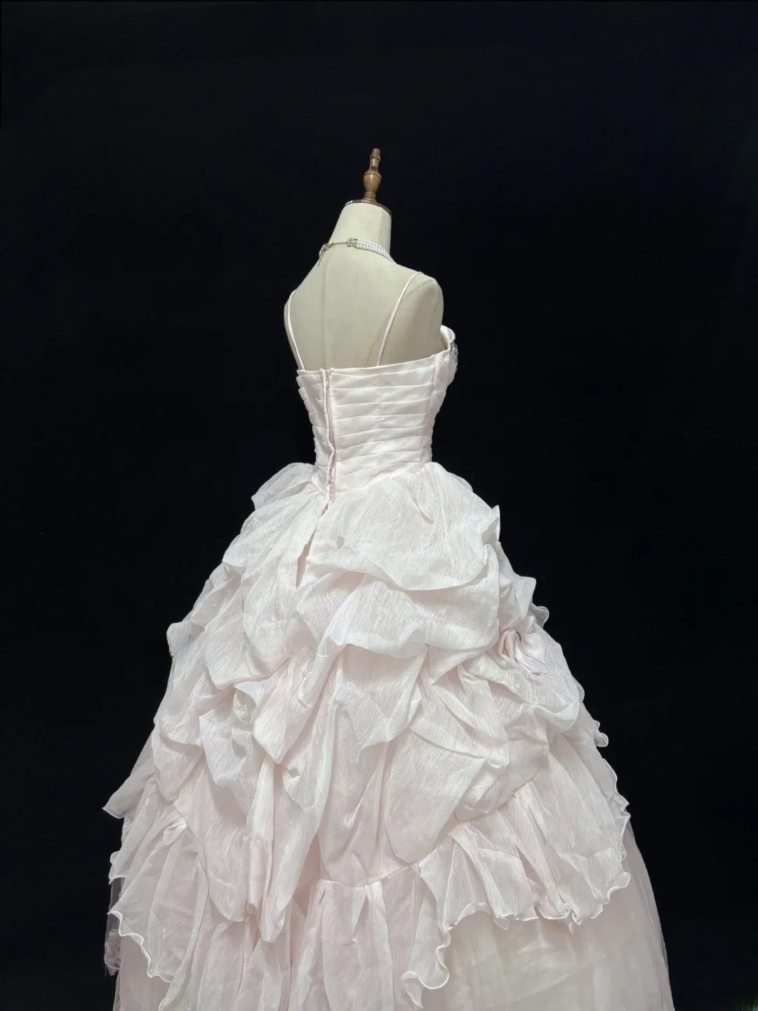 Ethereal Prom Dress Ball Gowns Straps Tulle Poofy Basque Waist Long With Beading Quince Dress inspo Quinceanera Dresses Vestidos De 15 anos RB7722