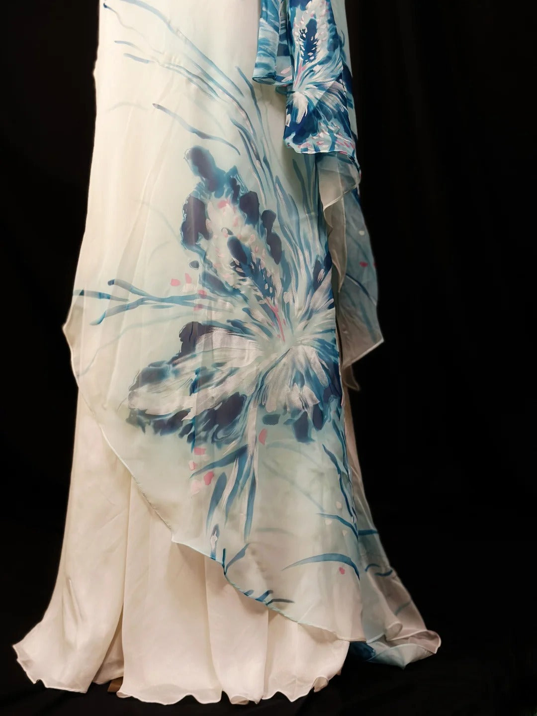 Vintage 90s Prom Dresses A line Straps Chiffon White With Beading Party Gown Formal Outfits RB6119