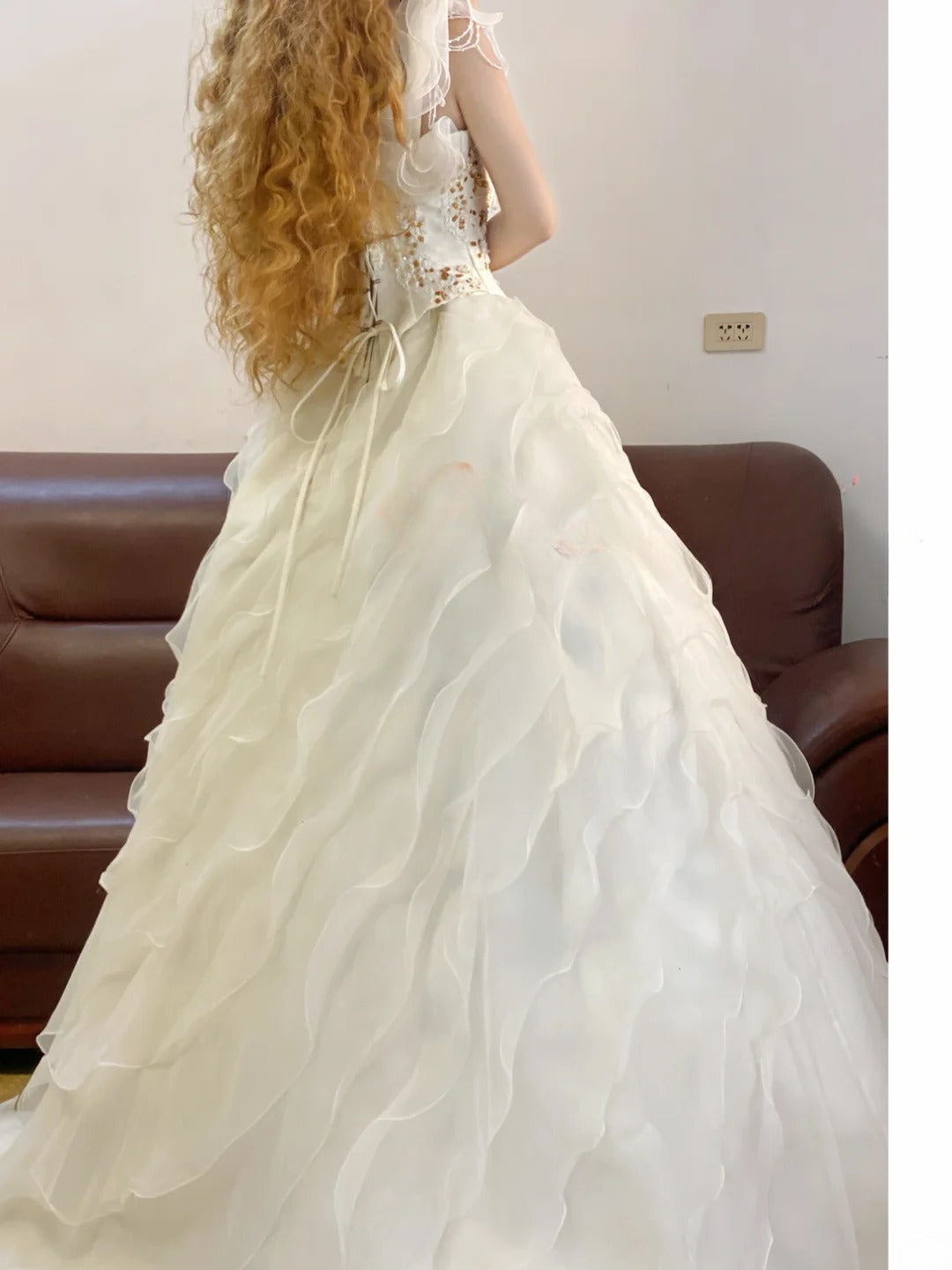 Prom Dress Elegant Ball Gown One Shoulder White Appliques Formal Evening Gown for Women Graduation Party RB9334