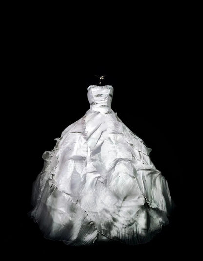 Princess Tiered Layers Strapless Sweet 16 Dress Ball Gown Sleeveless Sweet Sixteen Dress RC0073