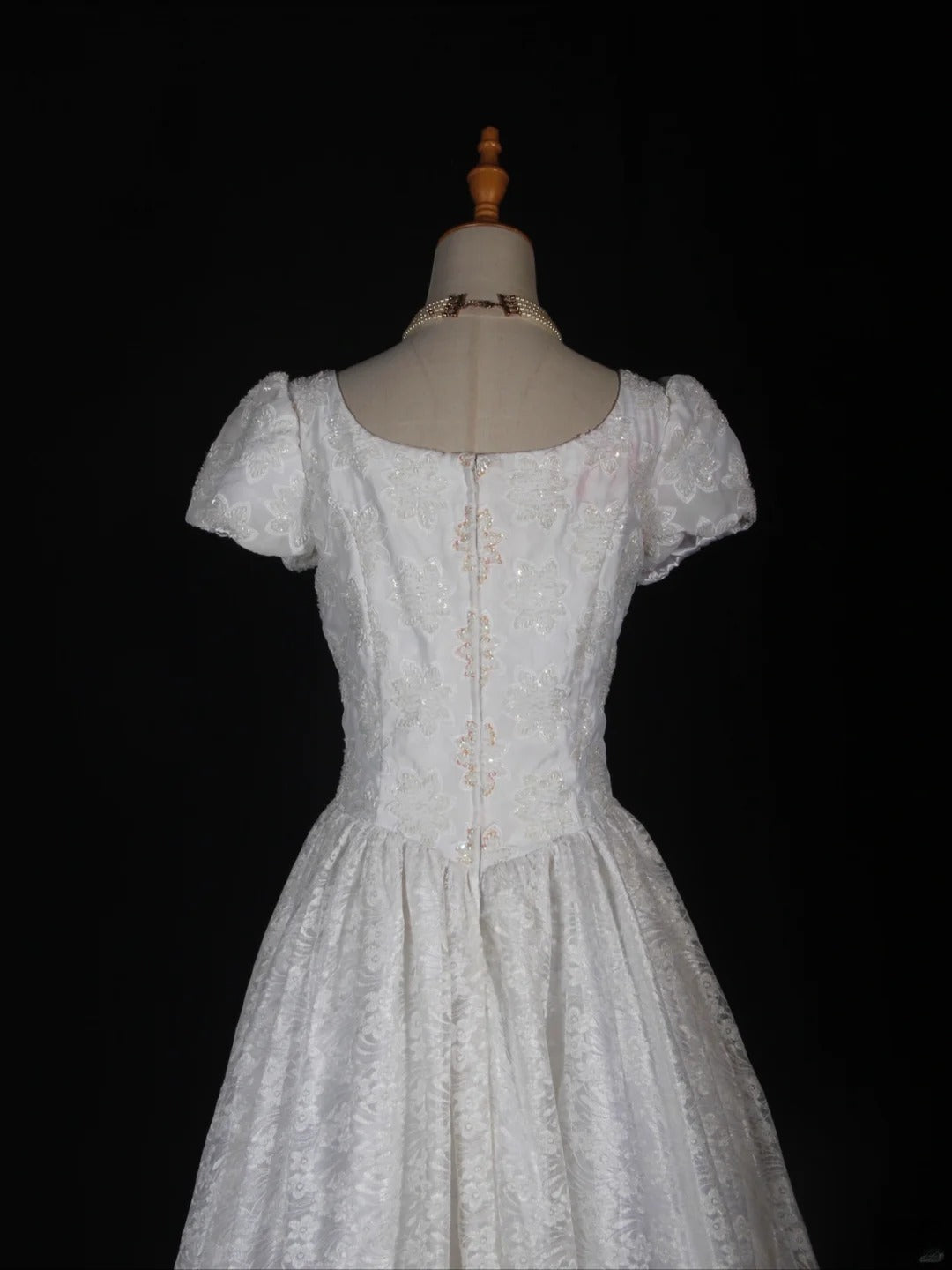Robes de mariée à manches courtes en dentelle, tailles petites et grandes, pour mariage civil ou cérémonie de plage (AS286)