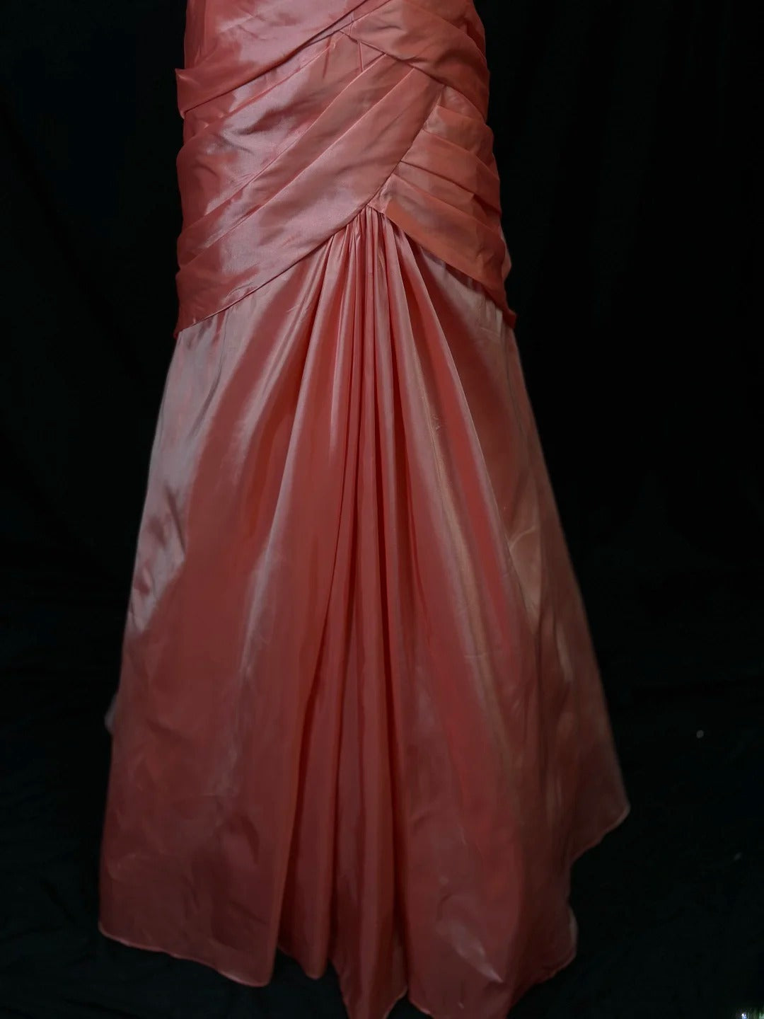 Modest Prom Dresses Mermaid Sweetheart Coral Satin With Ruffled Long Night Evening Formal Outfits RB6132