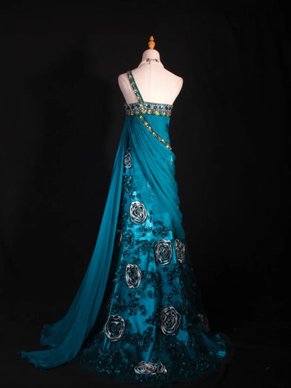 Retro-Abendkleid im Stil der 1960er Jahre: A-Linie, schulterfrei, aus Chiffon mit goldenen Perlen am Oberteil, Inspiration für das Outfit zum 22. Geburtstag, formelles Abendkleid AS294