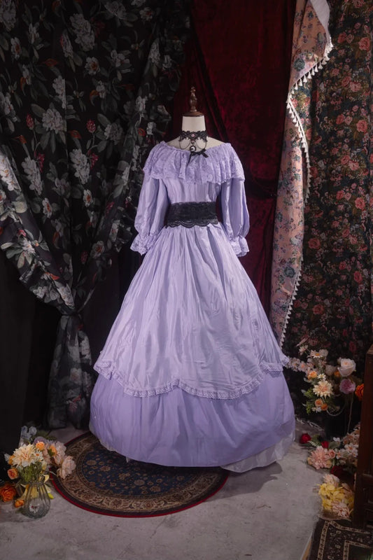 Regal Ball Gown Formal Events Scoop Lilac Lace With Sleeves Quince Dress Long Quinceanera Dresses Birthday Outfits RB8540