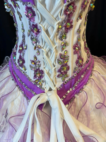 Pretty Ball Gown Strapless Lilac Tulle With Jacket Fitted Corset Back Long 15 Quinceanera Dresses Photo Ideas Formal Outfit RB6142