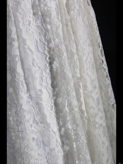 Retron 1950s Wedding Dresses for Bride A line One Shoulder With Silver Beads Lace Petite/Plus Size Bridal Gowns Civil Wedding for Beach Wedding AS304