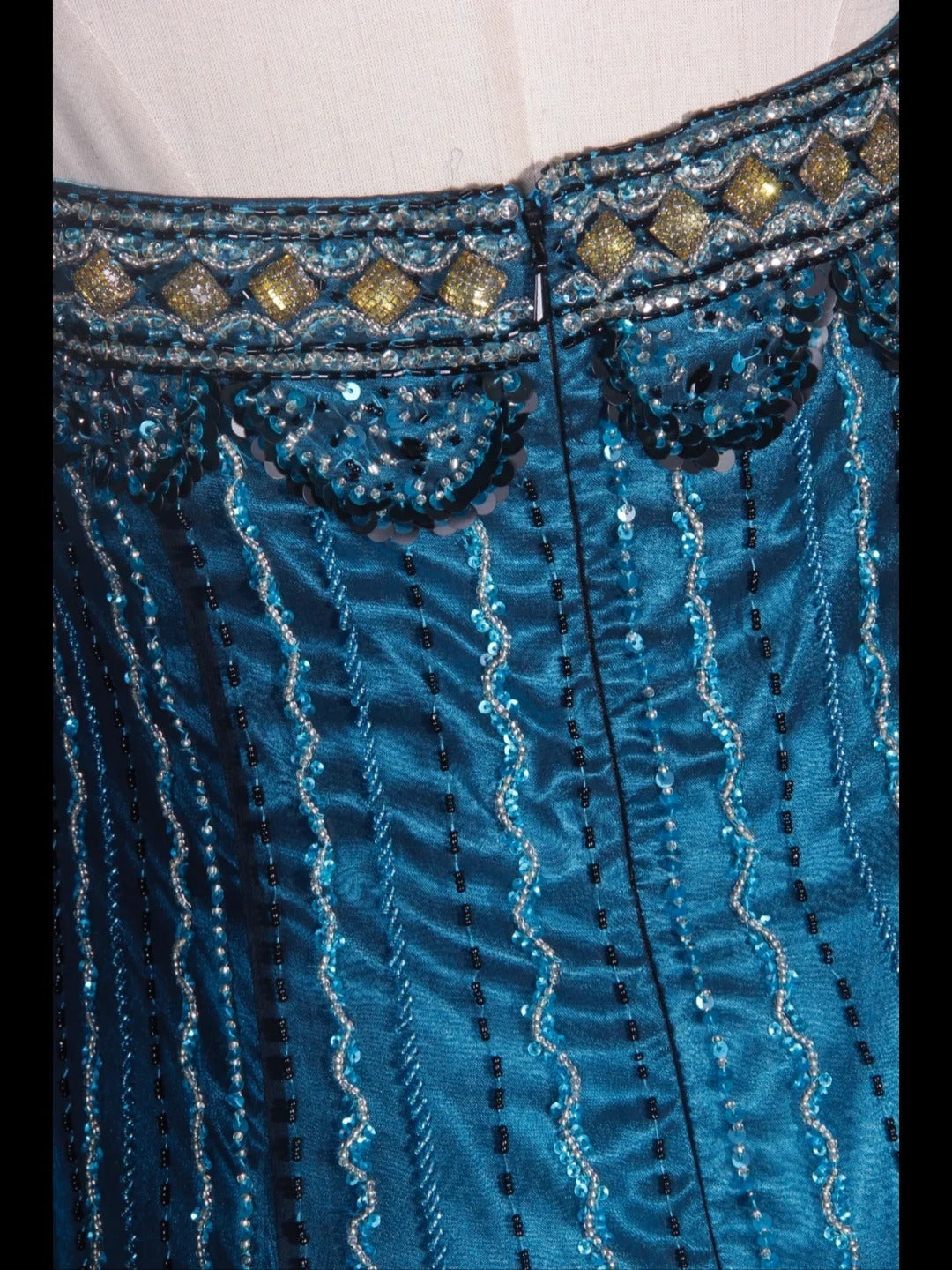 Retro-Meerjungfrauenkleid im Stil der 1950er Jahre: Trägerloses, blaues Chiffonkleid mit Strassbesatz am Oberteil, langes Ballkleid, Inspiration für den 22. Geburtstag, formelles Abendkleid AS305