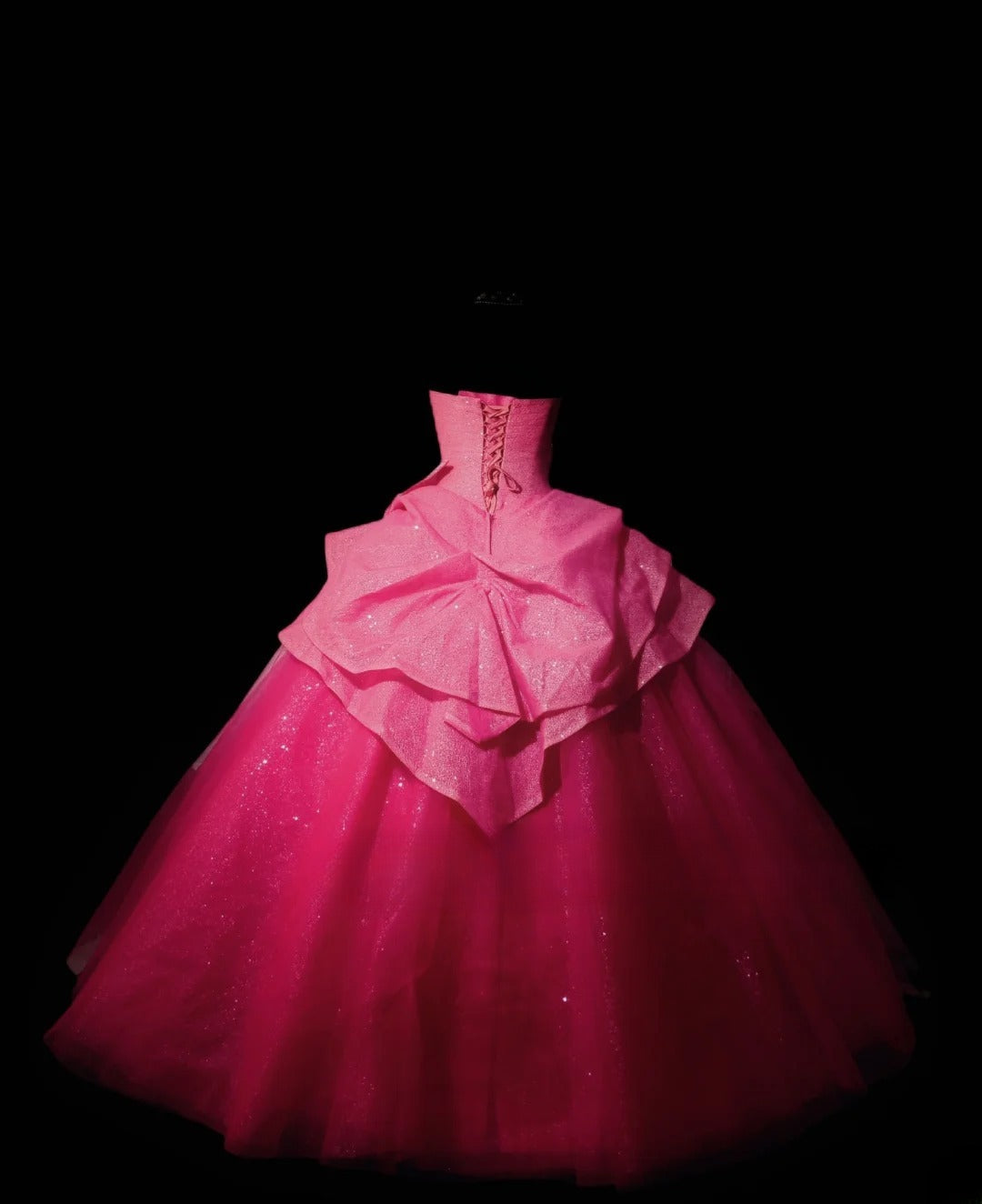 Cute Sweet 16 Dress Hot Pink Tulle Sweetheart Ball Gown Sweet Sixteen Dress RC0012