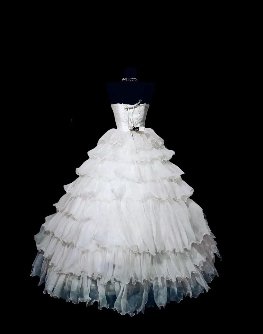 Cute Sweet 16 Dress Sweetheart White Tulle Tiered Ruffled Ball Gown Sweet Sixteen Dress RC0016