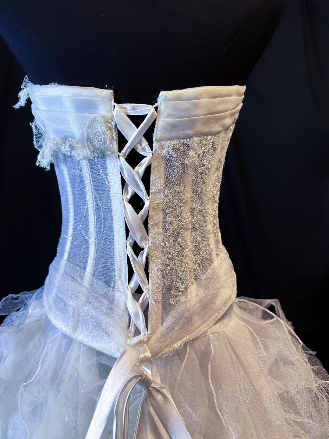 Modest Prom Dresses Ball Gown 2 Pieces White Tulle With Ruffled Layers Night Evening Formal Outfits RB6154