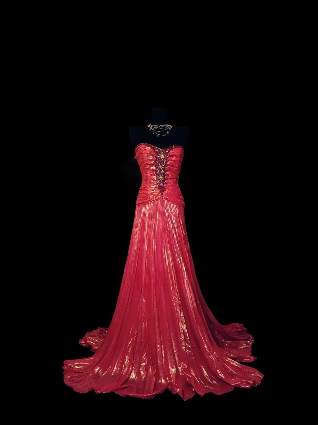 Hot Pink Prom Dress Inspo A line Sweetheart With Beaded Modest Long Formal Party Gown RC0019