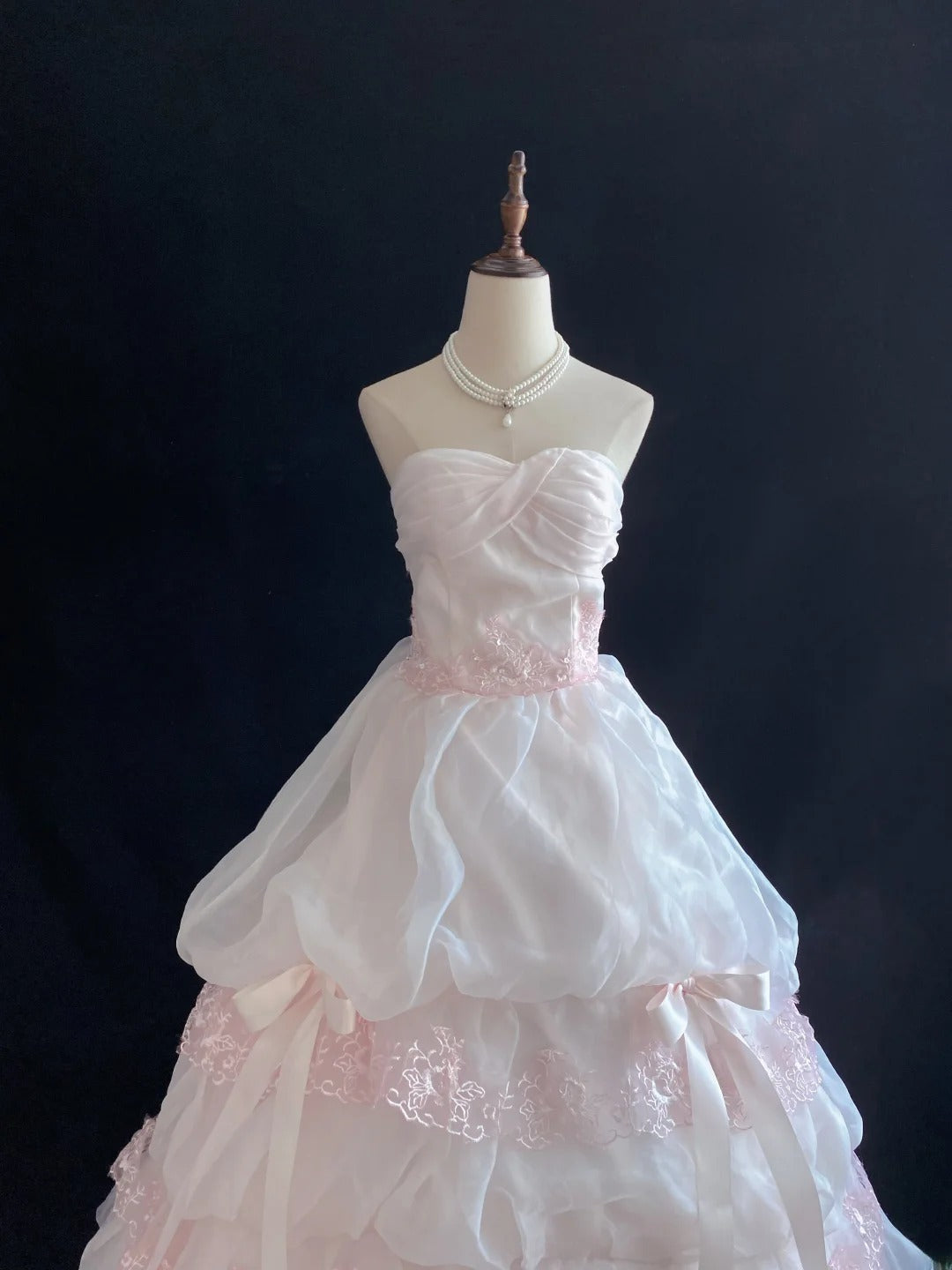 Sweet Ball Gowns Sweetheart Light Pink Poofy Long With Lace Appliqued Quince Dress inspo Quinceanera Dresses Vestidos De 16 anos RB7770