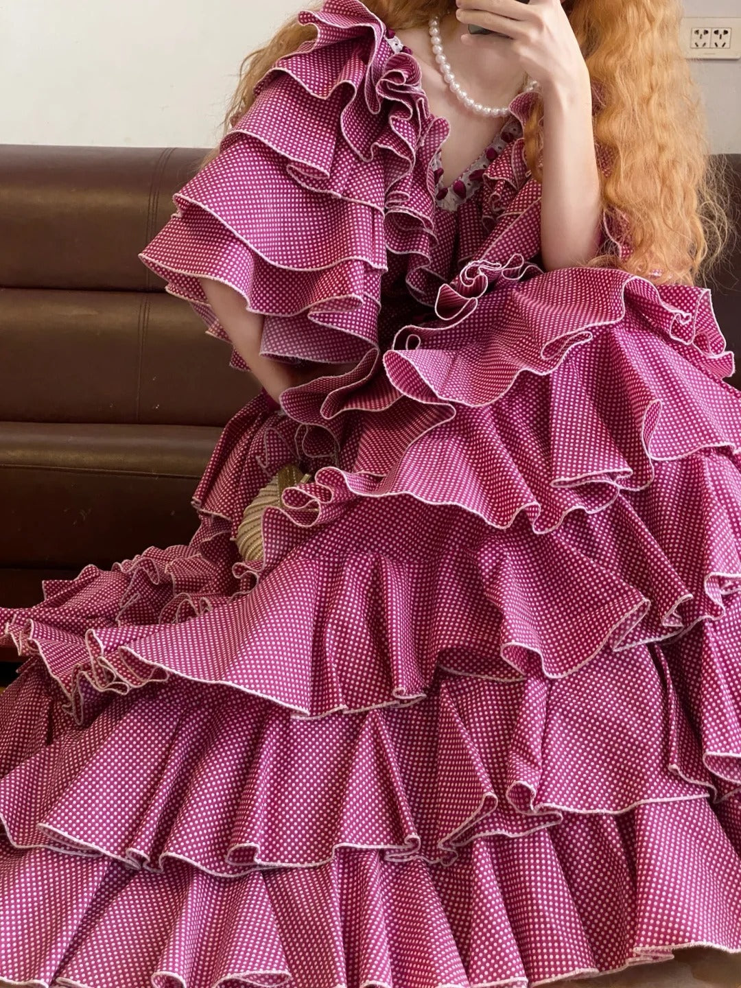 Ball Gown V Neck Pink With Sleeves Sweet 16 Dress Sweet Sixteen Princess Dress RB9370